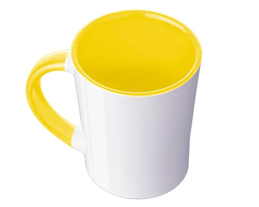 Taza Conica Bicolor Bicolor Arles A2154 414 ml Amarillo