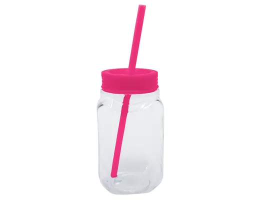 Vaso de Plástico Drinking A2343 Rosa