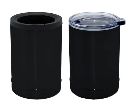 Termo Porta Latas de Acero Inoxidable Crop A2429 360 ml Negro