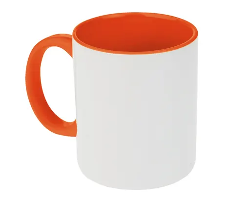 Vaso Tarro Bicolor de Sublimación Aline A2463 325 ml Naranja