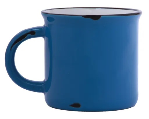 Taza Bicolor Vintage A2471 414 ml Azul Claro