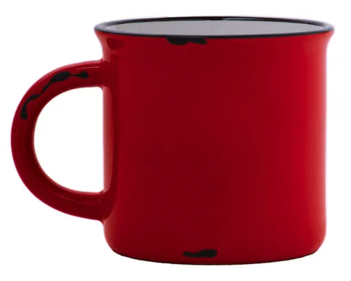 Taza Bicolor Vintage A2471 414 ml Rojo