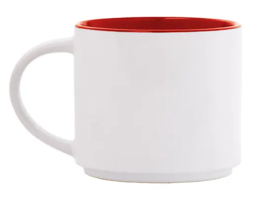 Taza Bicolor Babel A2472 444 ml Rojo
