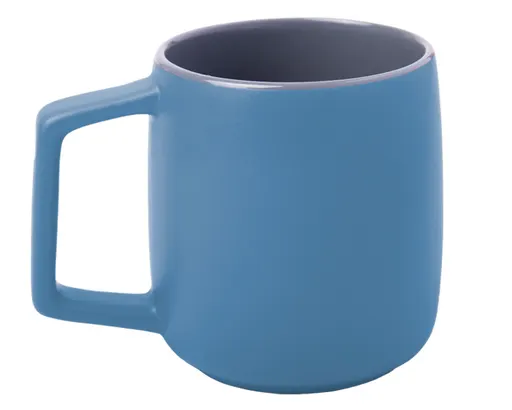 Taza Bicolor Mate Elvis A2633 414 ml Azul Claro