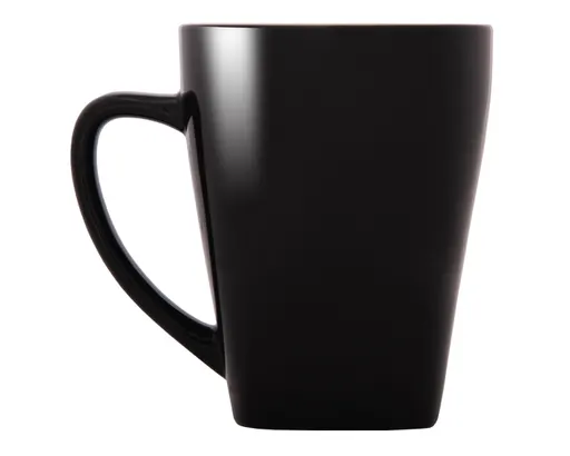 Taza con Base Cuadrada Abba A2635 355 ml Negro