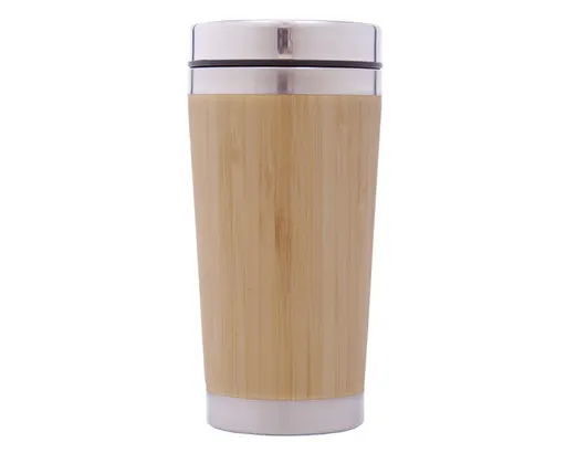 Termo de Acero Inoxidable con Bambú Allen A2704 Único 445 ml