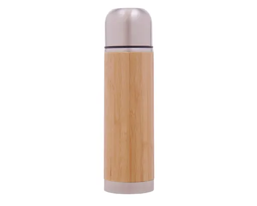 Termo de Acero Inoxidable con Bambú Tatami A2732 Único 445 ml