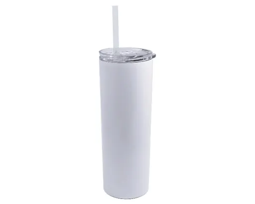 Termo de Acero Inox. para Sublimación Willy A2743 Bla Nco 600 ml Blanco