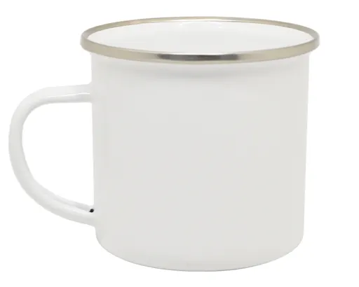 Taza de Peltre de Sublimación Beny A2762 355 ml Blanco