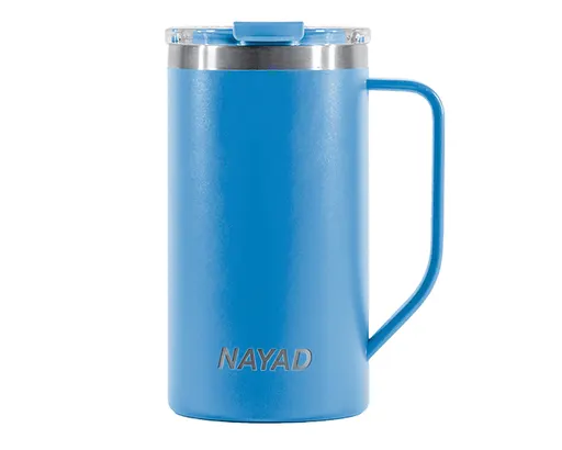 Vaso Tarro Térmico Doble Pared Acero Inox. Nayad Metro Tall A2778 591 ml Azul