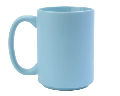 Vaso Tarro Mate de Sublimación Subli Cream A3132 444 ml Azul Claro