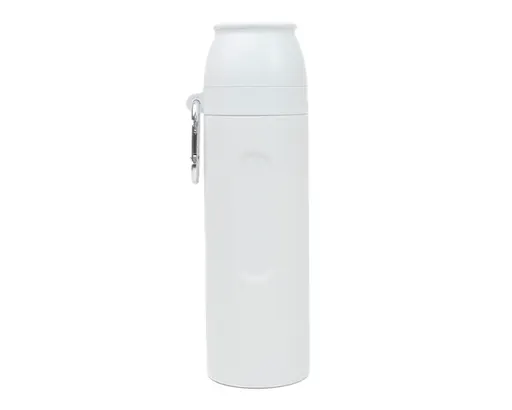 Termo de Acero Inoxidable con Gancho Aventurero A3163 750 ml Blanco