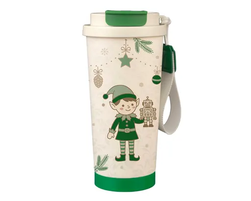 Termo Navideño de Acero Inoxidable Elfo A3302 500 ml Verde