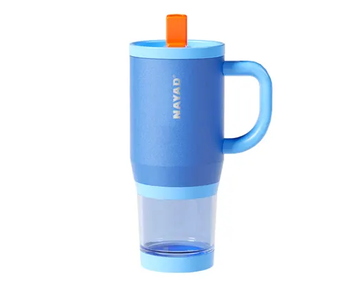 Termo Nayad de Acero Inox. con Vaso Inferior, Hydrostash A3304 266 ml Azul