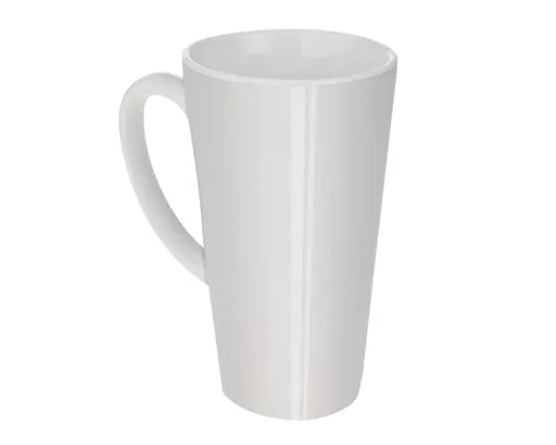 Taza Conica de Sublimación Lilly SUB102 444 ml Blanco