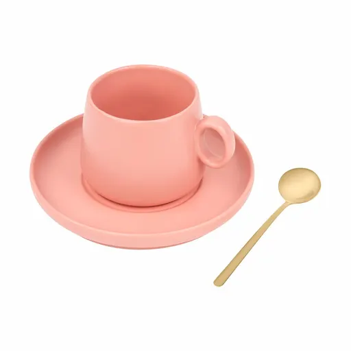 Set de Taza Zaphir TAZ 076 280 ml Rosa