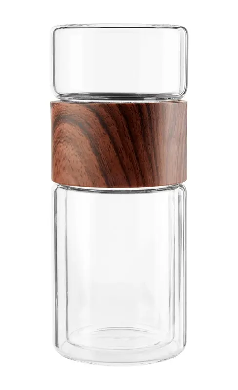 Termo de Vidrio Nankin TMPS 167 140 ml Cafe