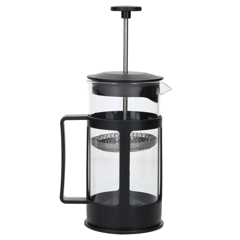 Cafetera de Cristal Tipo Francés Valery HO 014 350 ml Negro