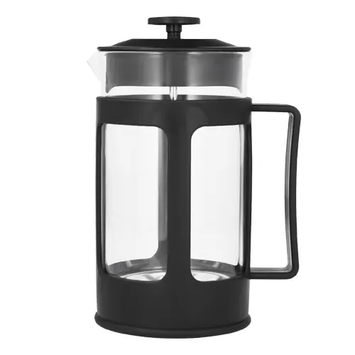 Cafetera de Cristal Tipo Francés French HO 045 700 ml Negro