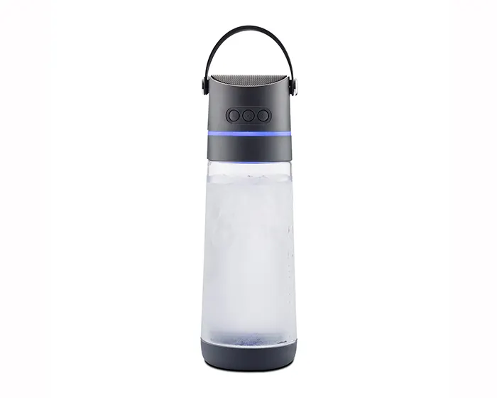 Cilindro de Tritán con Función de Bocina Bluetooth Soundtek A2434 650 ml Gris