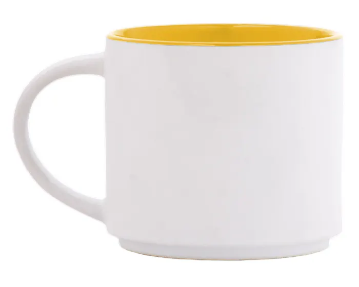 Taza Bicolor Babel A2472 444 ml Amarillo