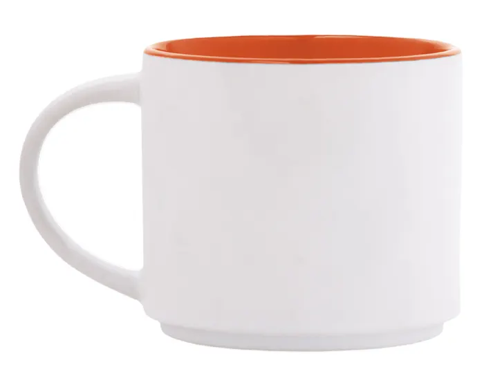 Taza Bicolor Babel A2472 444 ml Naranja