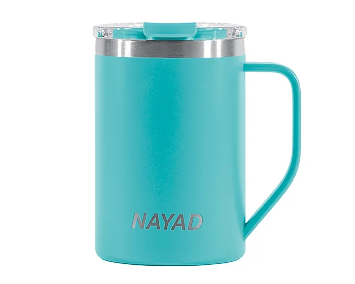 Vaso Tarro Térmico Doble Pared Acero Inox. Nayad Metro A2777 444 ml Turquesa