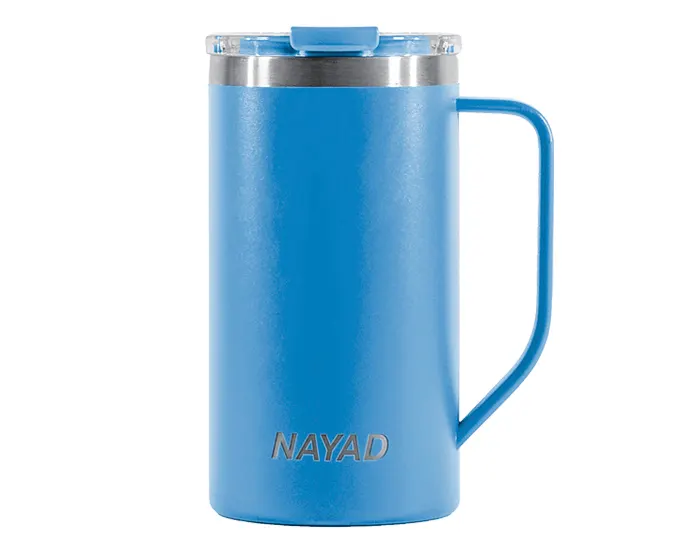 Vaso Tarro Térmico Doble Pared Acero Inox. Nayad Metro Tall A2778 591 ml Azul
