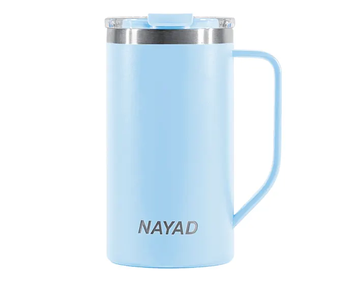 Vaso Tarro Térmico Doble Pared Acero Inox. Nayad Metro Tall A2778 591 ml Azul Claro