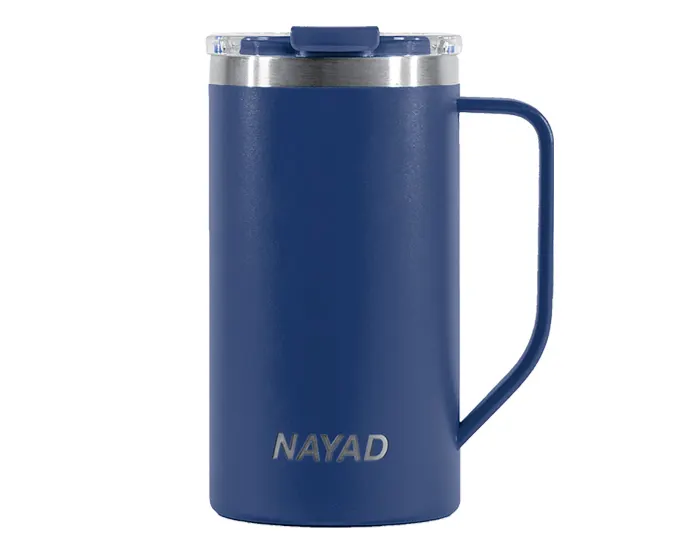 Vaso Tarro Térmico Doble Pared Acero Inox. Nayad Metro Tall A2778 591 ml Azul Marino