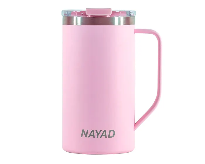 Vaso Tarro Térmico Doble Pared Acero Inox. Nayad Metro Tall A2778 591 ml Palo de Rosa