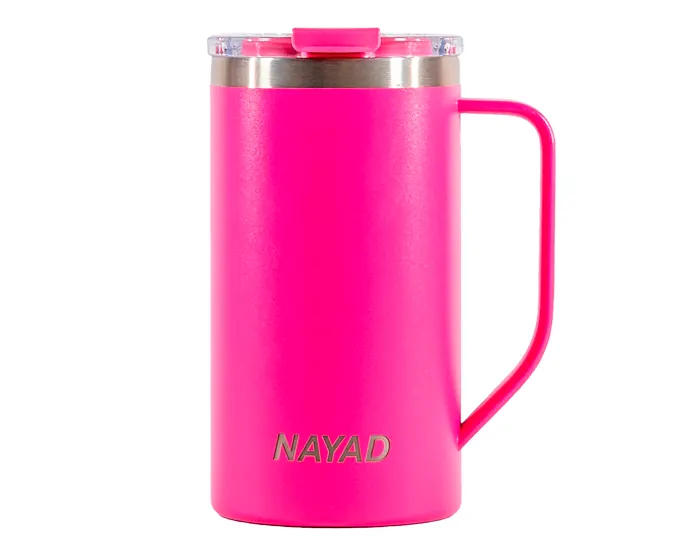 Vaso Tarro Térmico Doble Pared Acero Inox. Nayad Metro Tall A2778 591 ml Rosa
