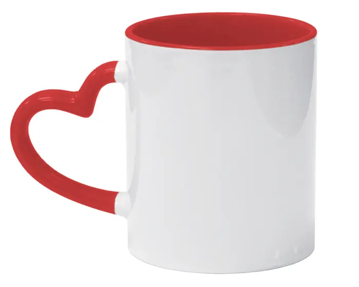Vaso Tarro Bicolor de Sublimación Dear A2960 325 ml Rojo