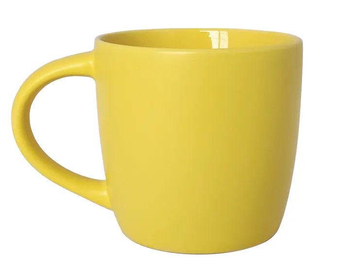 Taza Bicolor Mate Lucolor A3112 325 ml Amarillo