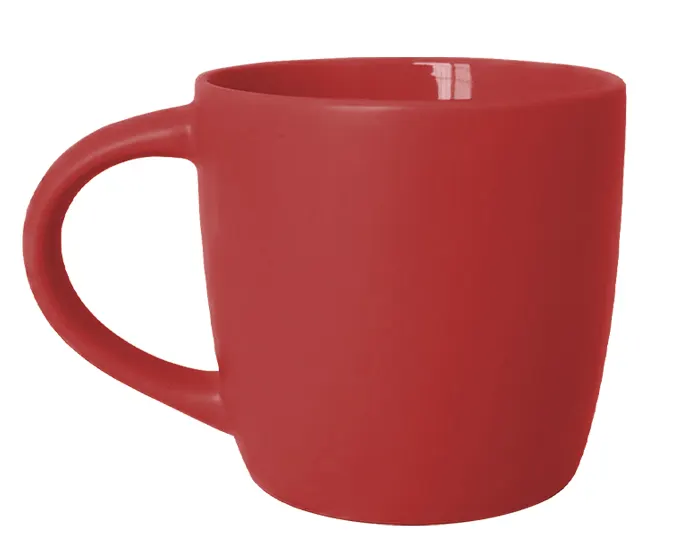 Taza Bicolor Mate Lucolor A3112 325 ml Rojo