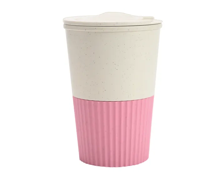 Vaso de Fibra de Trigo Cap. Coffy A3120 380 ml Palo de Rosa