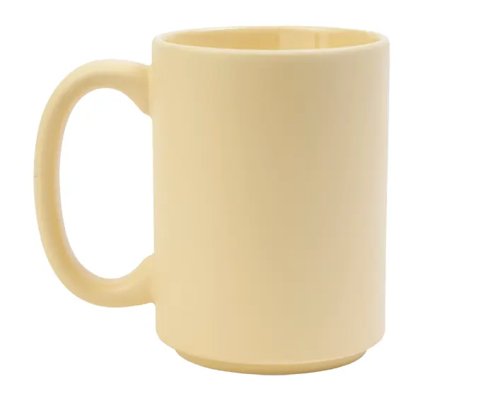 Vaso Tarro Mate de Sublimación Subli Cream A3132 444 ml Amarillo