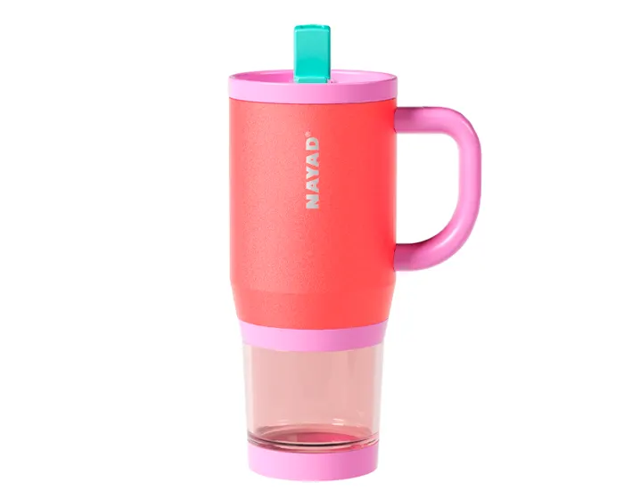 Termo Nayad de Acero Inox. con Vaso Inferior, Hydrostash A3304 266 ml Rojo