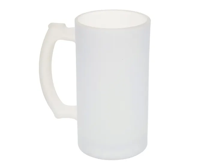 Vaso Tarro Cervecero Satinado de Sublimación Frozen Subtc01 444 ml Transparente