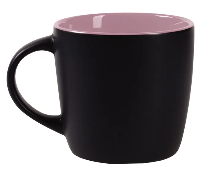 Taza Bicolor Mate Luciana TL099 325 ml Rosa